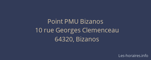 Point PMU Bizanos