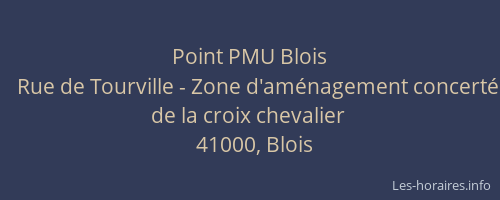 Point PMU Blois