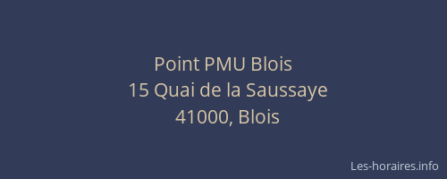 Point PMU Blois