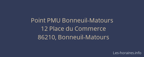 Point PMU Bonneuil-Matours