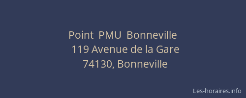Point  PMU  Bonneville