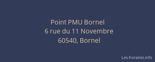 Point PMU Bornel