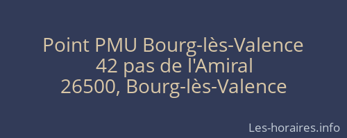 Point PMU Bourg-l&egrave;s-Valence
