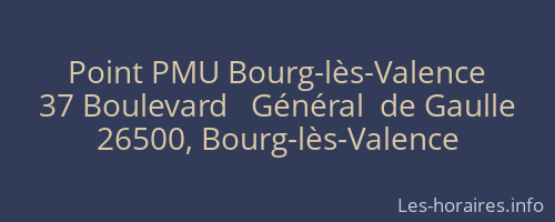 Point PMU Bourg-l&egrave;s-Valence