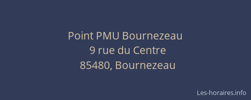 Point PMU Bournezeau