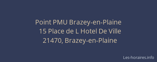 Point PMU Brazey-en-Plaine