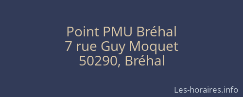 Point PMU Bréhal