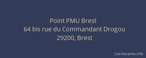 Point PMU Brest