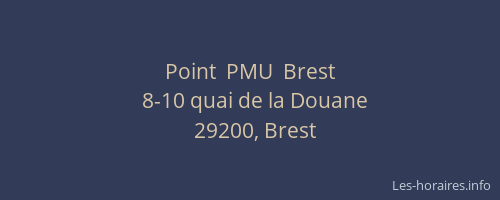 Point  PMU  Brest
