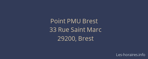 Point PMU Brest