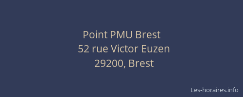 Point PMU Brest