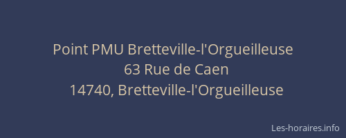 Point PMU Bretteville-l'Orgueilleuse