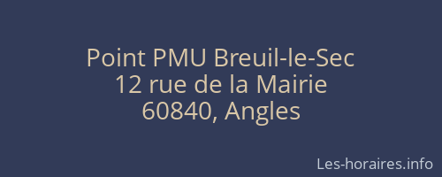 Point PMU Breuil-le-Sec