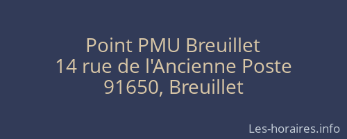 Point PMU Breuillet