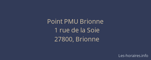Point PMU Brionne