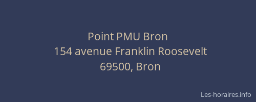 Point PMU Bron