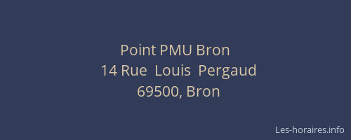 Point PMU Bron