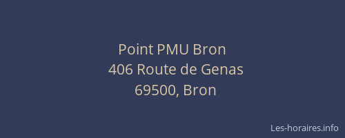 Point PMU Bron