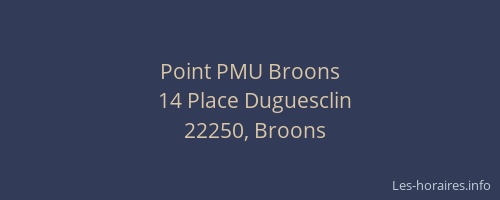 Point PMU Broons