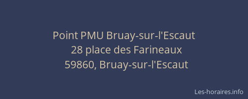 Point PMU Bruay-sur-l'Escaut