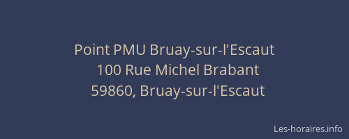 Point PMU Bruay-sur-l'Escaut
