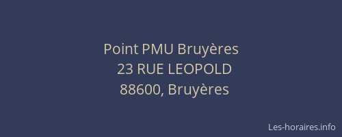 Point PMU Bruy&egrave;res