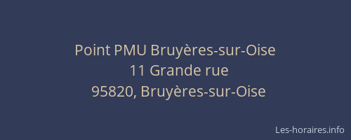 Point PMU Bruyères-sur-Oise
