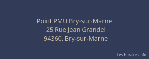 Point PMU Bry-sur-Marne