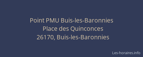 Point PMU Buis-les-Baronnies