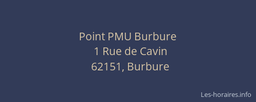 Point PMU Burbure
