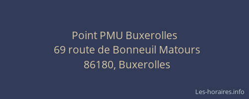 Point PMU Buxerolles