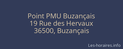 Point PMU Buzançais