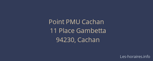 Point PMU Cachan