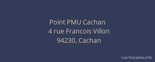 Point PMU Cachan