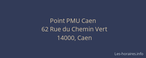 Point PMU Caen