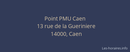 Point PMU Caen