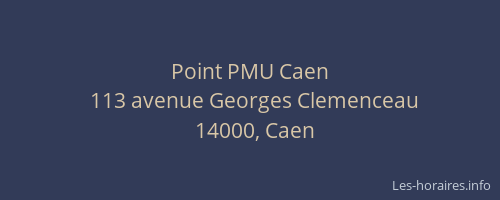 Point PMU Caen