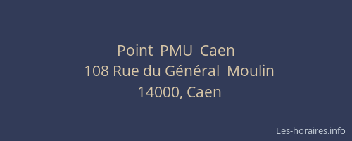 Point  PMU  Caen