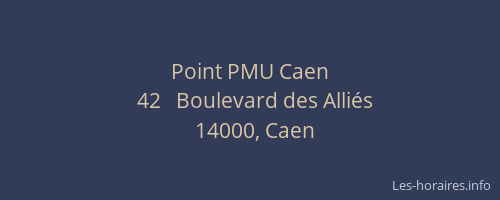 Point PMU Caen