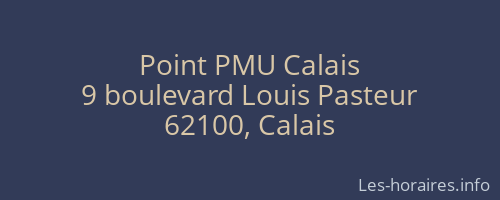 Point PMU Calais