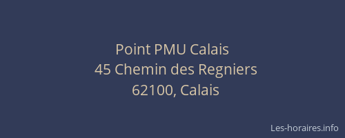 Point PMU Calais