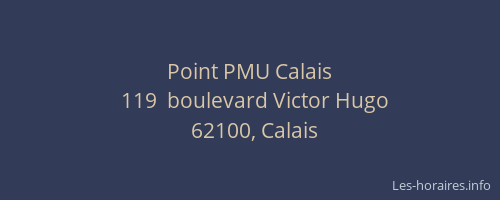 Point PMU Calais