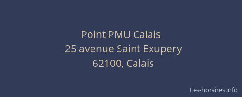 Point PMU Calais