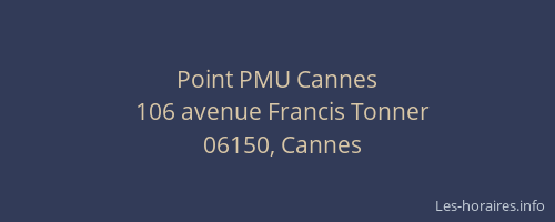 Point PMU Cannes