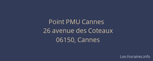 Point PMU Cannes