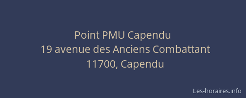 Point PMU Capendu