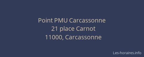 Point PMU Carcassonne