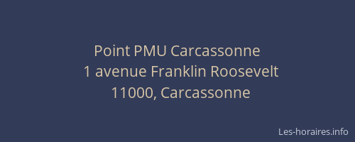 Point PMU Carcassonne