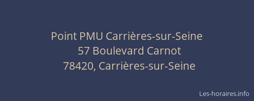 Point PMU Carrières-sur-Seine