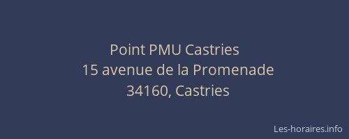 Point PMU Castries
